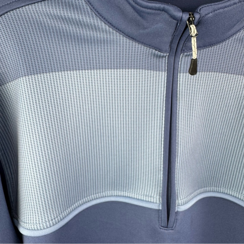 Bolle Men’s Performance 1/4 Zip Pullover Golf Style Shirt Blue Size Large - Picture 3 of 7
